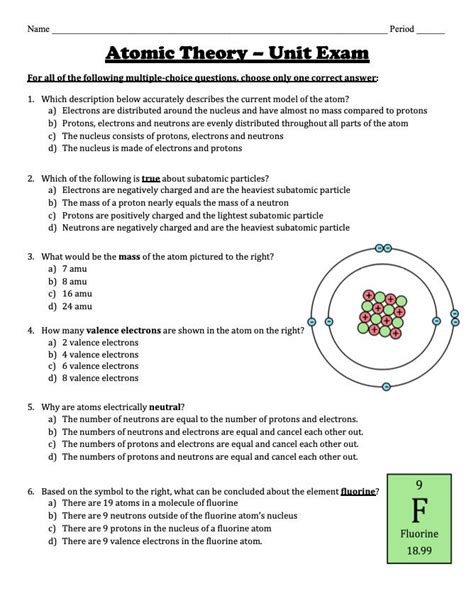 4.10 unit test atoms|Physical Science: 4.10: Unit Test: Atoms .